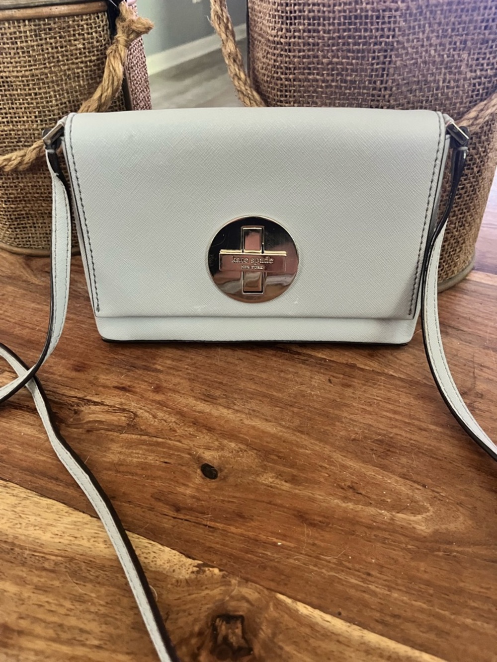 Kate ♠️ Spade Newberry Lane Sally Crossbody with Gold Turnlock Accent
